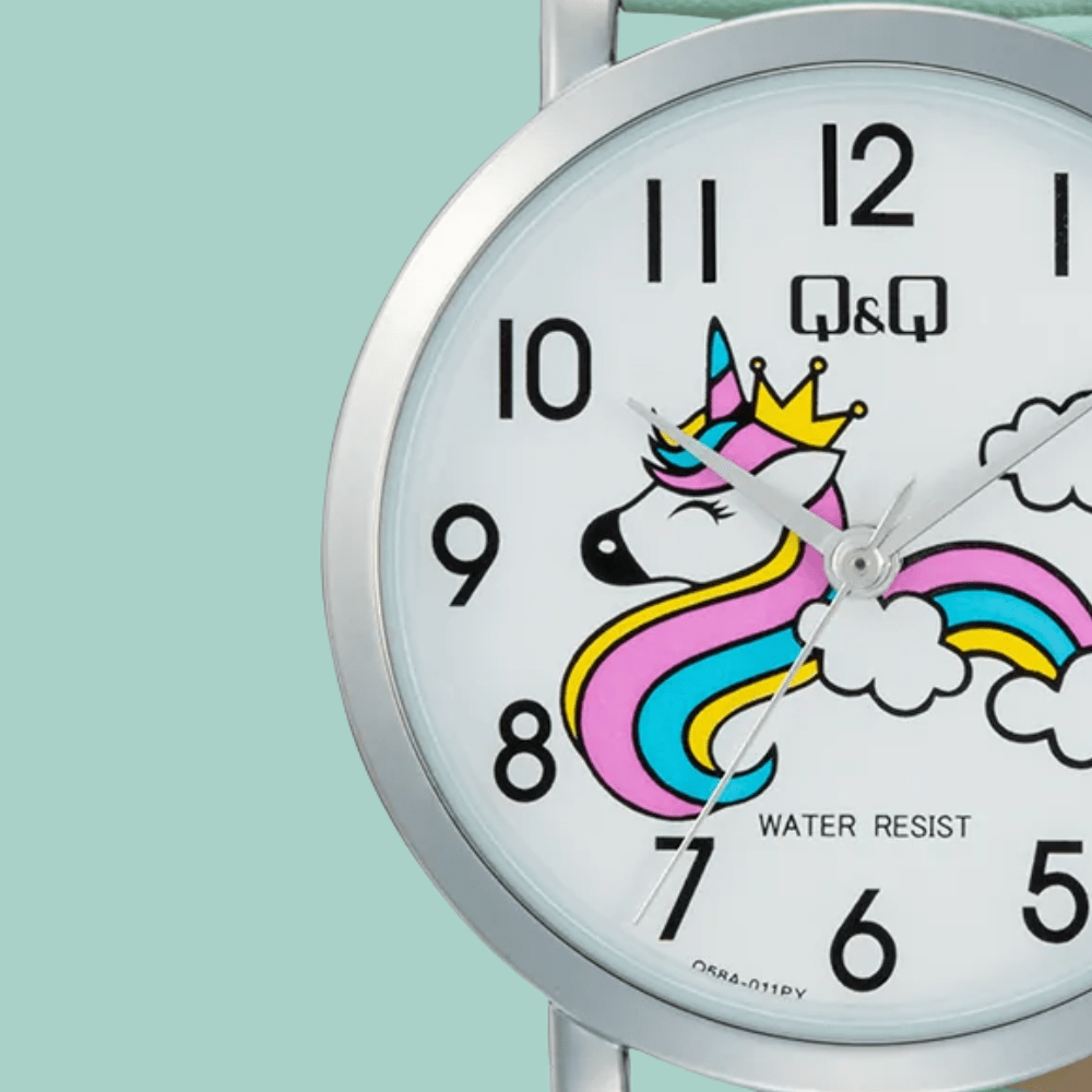 RELOJ Q&Q Q58A-011PY VERDE NIÑA2