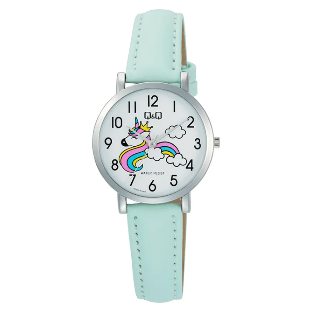 RELOJ Q&Q Q58A-011PY VERDE NIÑA1