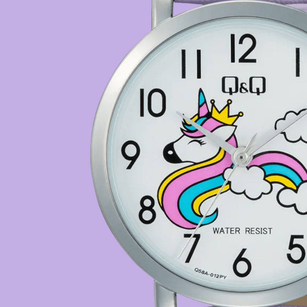 RELOJ Q&Q Q58A-012PY LILA NIÑA2