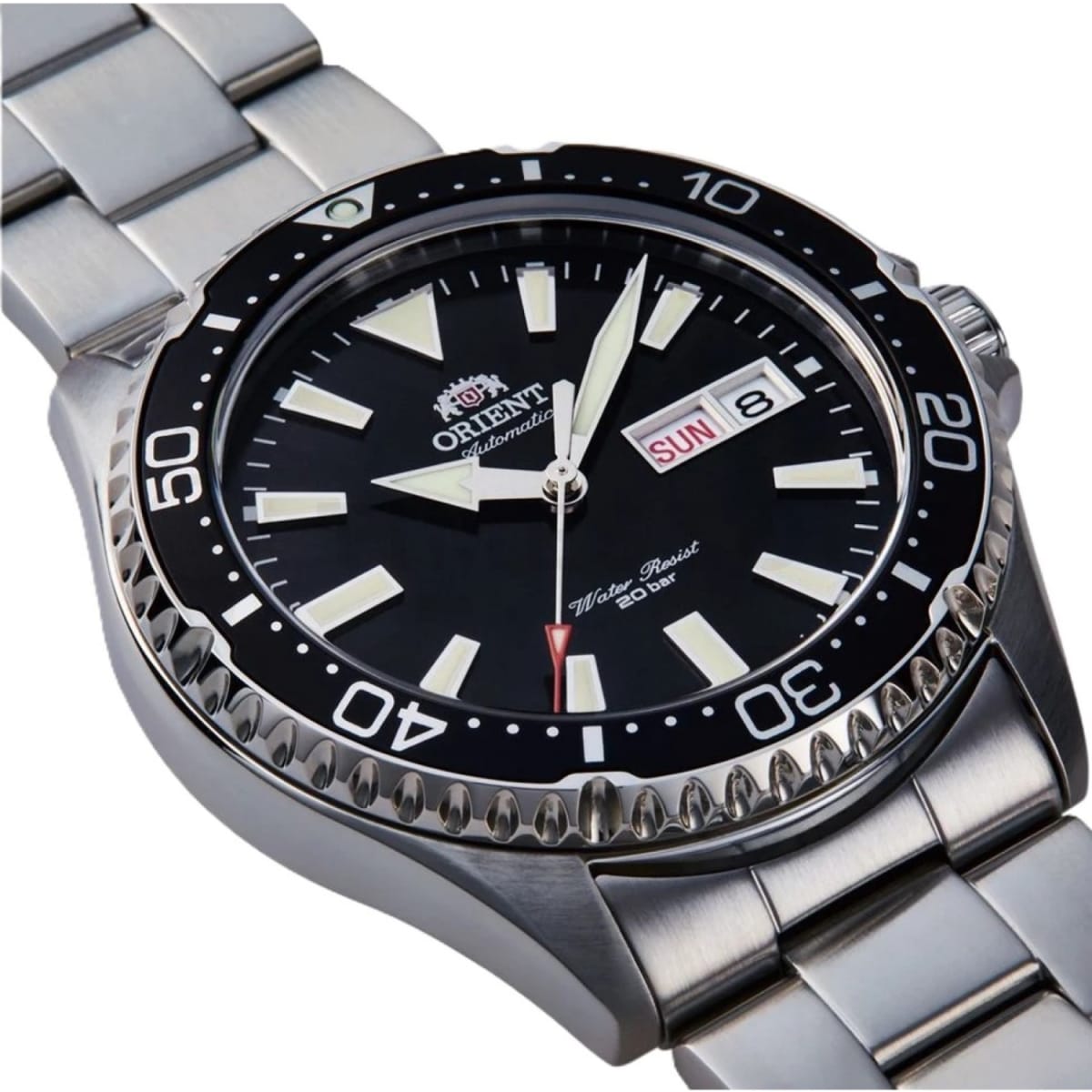 Reloj Orient Kamasu Mako III RA-AA0001B39B Diver Automático Plateado Negro Hombre8