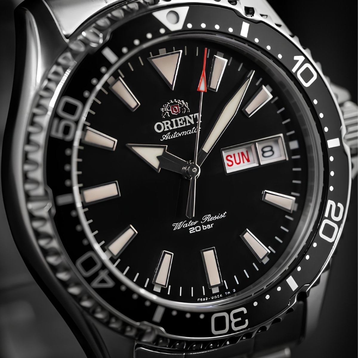 Reloj Orient Kamasu Mako III RA-AA0001B39B Diver Automático Plateado Negro Hombre7