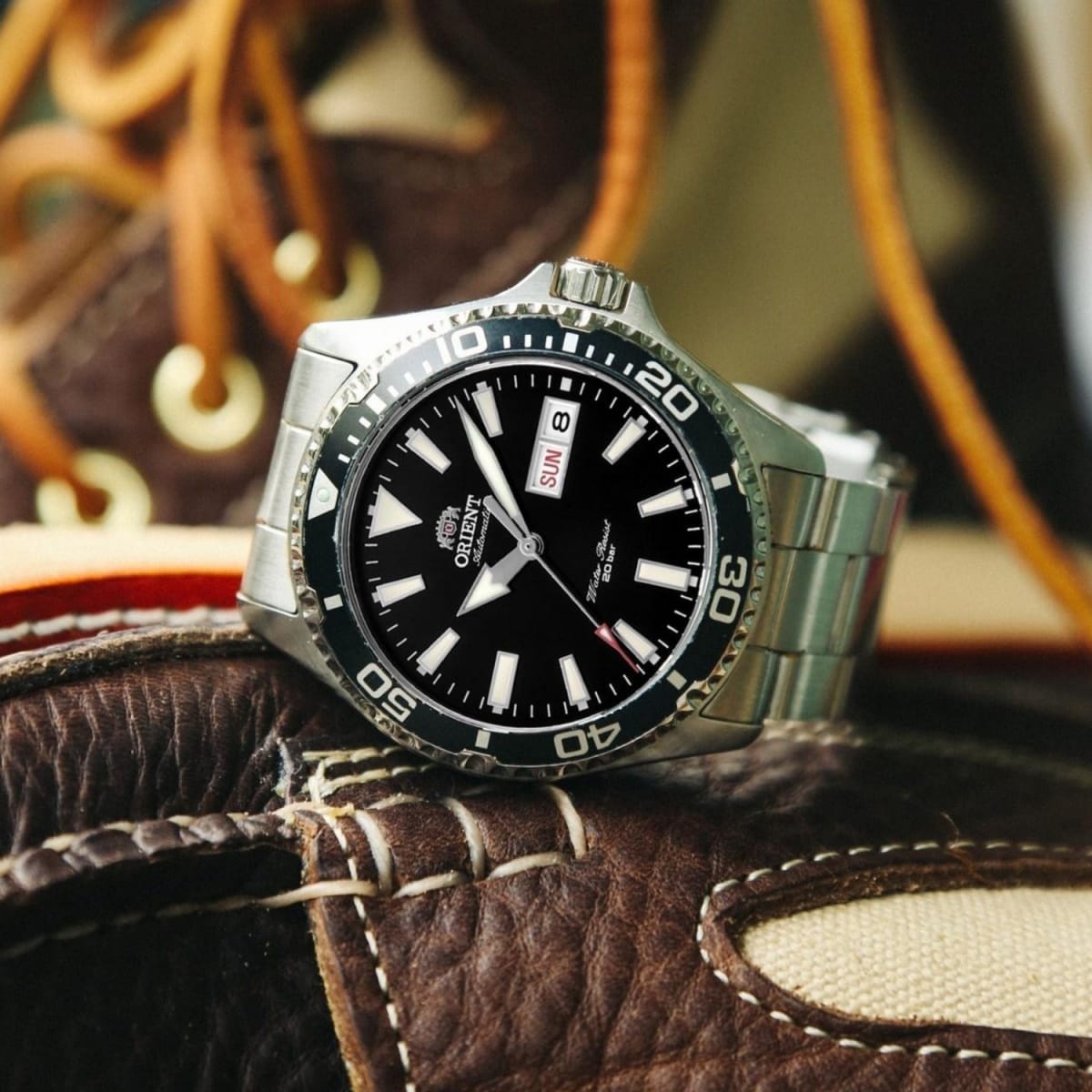 Reloj Orient Kamasu Mako III RA-AA0001B39B Diver Automático Plateado Negro Hombre6