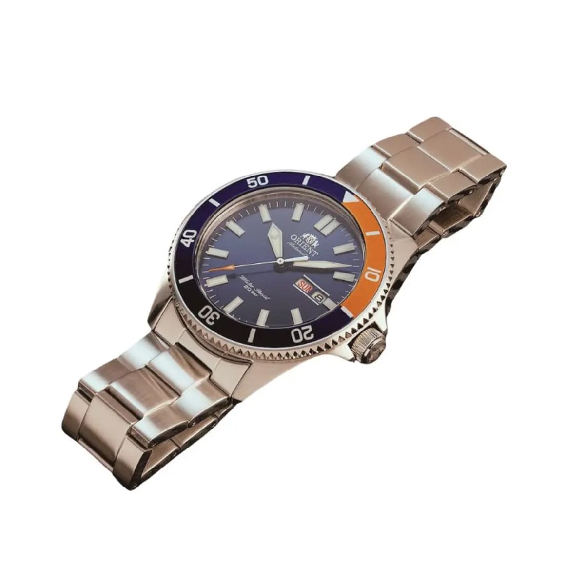 Reloj Orient Kanno RA-AA0913L Diver Automático Deportivo Plateado Azul Hombre6