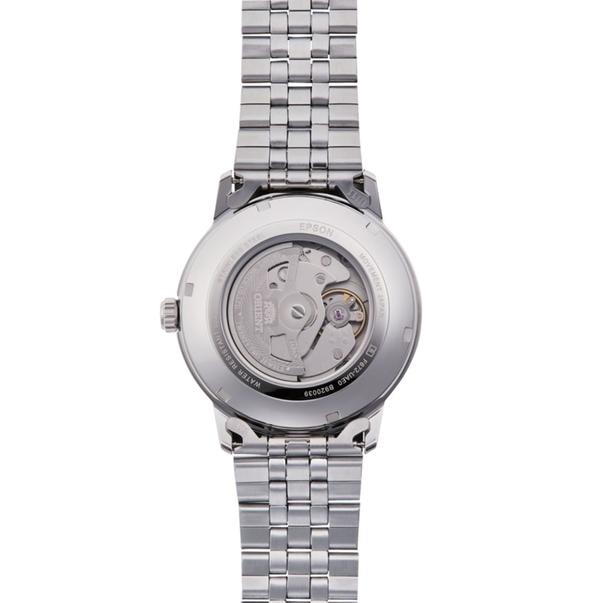 Reloj Orient Symphony III RA-AC0F02S30B Automático Clasico Plateado Hombre8
