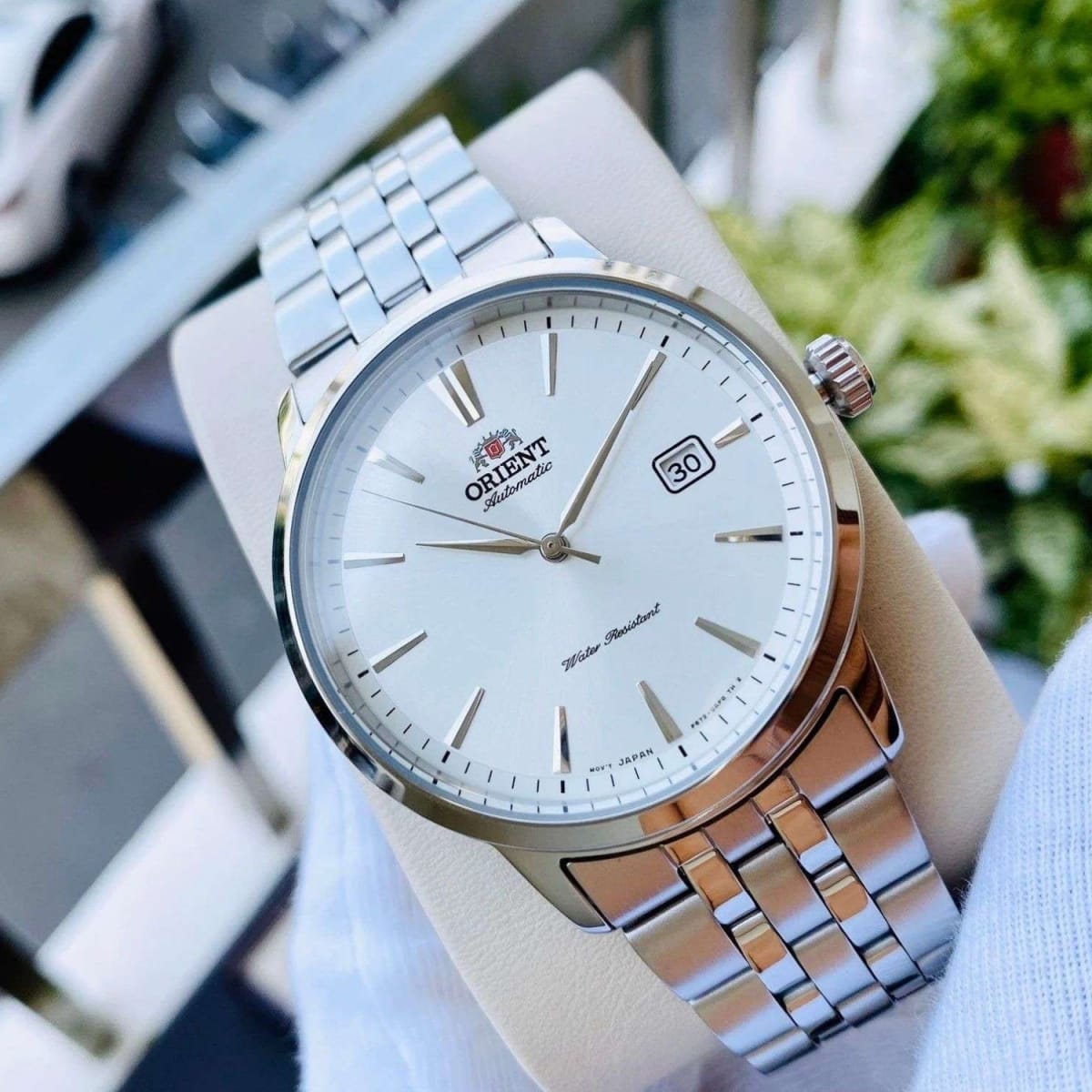 Reloj Orient Symphony III RA-AC0F02S30B Automático Clasico Plateado Hombre3