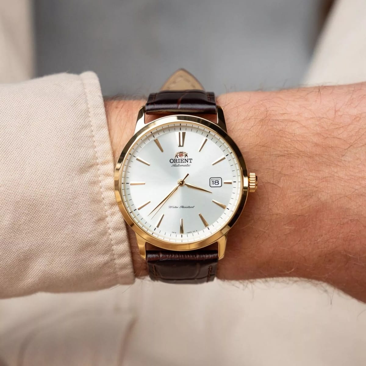 Reloj Orient Symphony III RA-AC0F04S30B Automático Clásico Dorado Hombre2