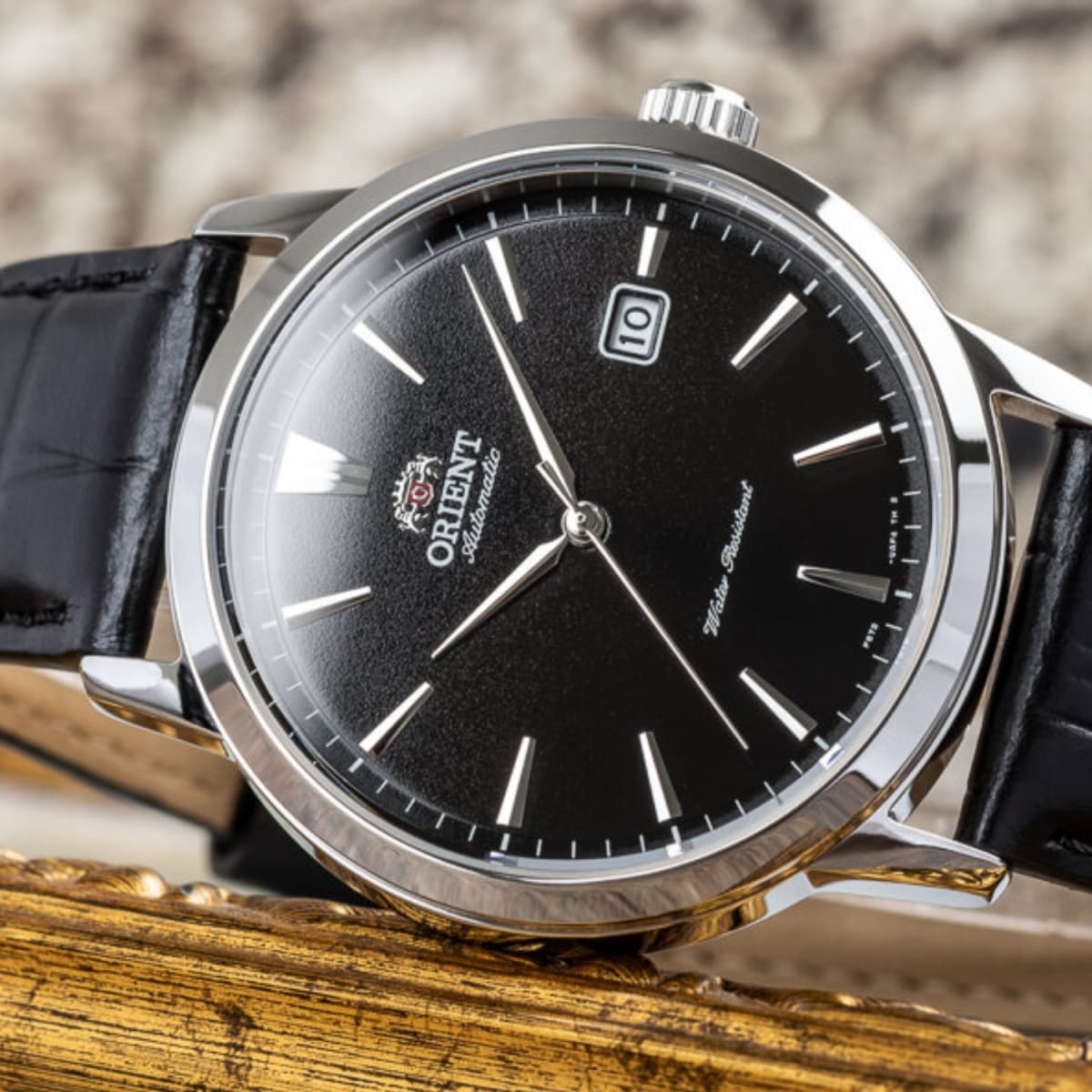 Reloj Orient Symphony III RA-AC0F05B30B Automático Clásico Plateado Negro Hombre2