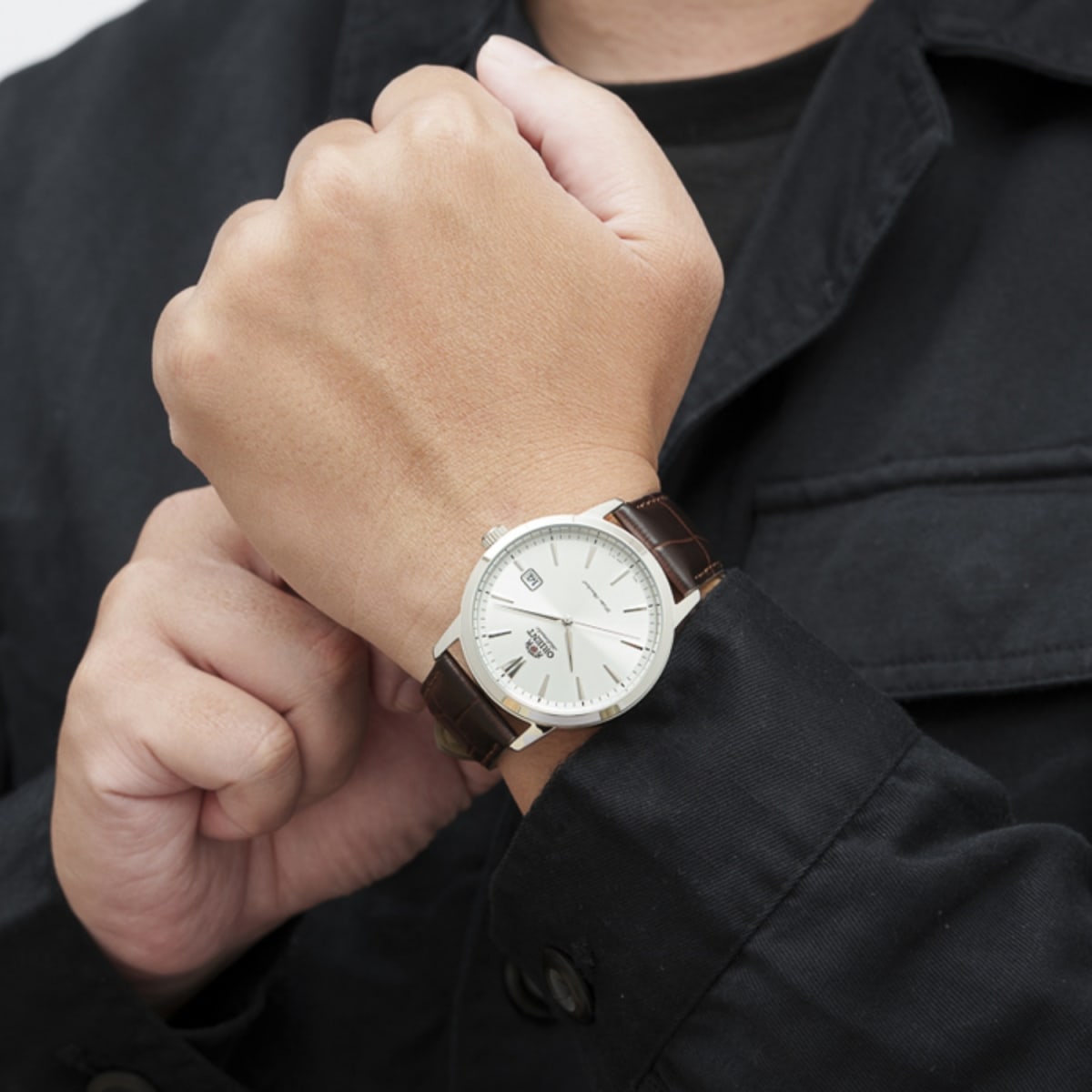 Reloj Orient Symphony III RA-AC0F07S30B Automático Clásico Plateado Hombre2