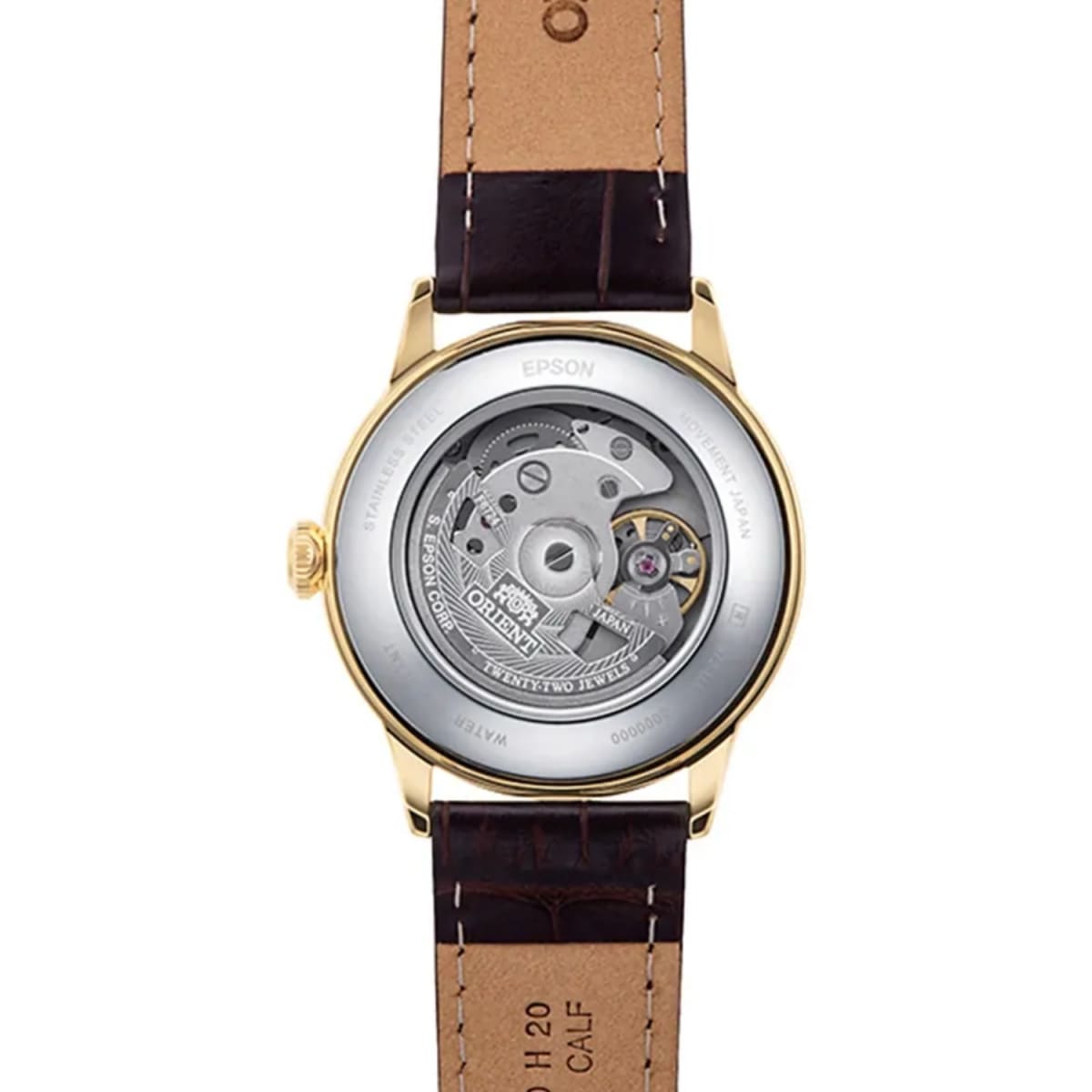 Reloj Orient Bambino RA-AC0M01S30B Version 7 Automático Clásico Dorado Hombre6