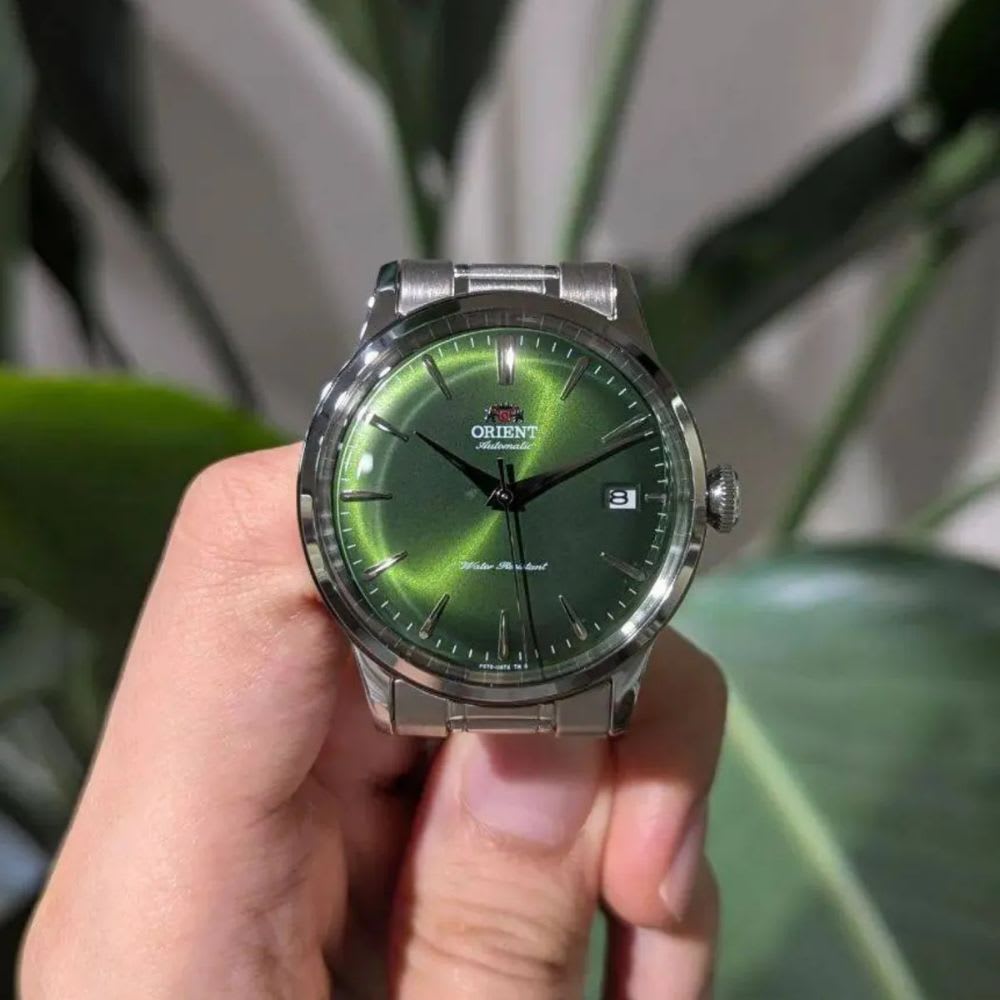 Reloj Orient Bambino RA-AC0M09E30B Automático Clásico Plateado Verde Hombre4