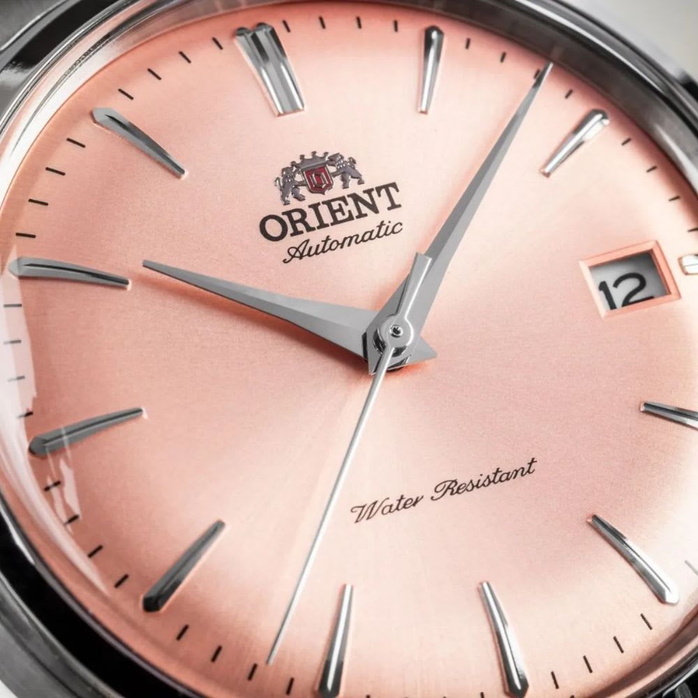 Reloj Orient Bambino RA-AC0M11Y30B Automático Clásico Plateado Rosado Hombre4
