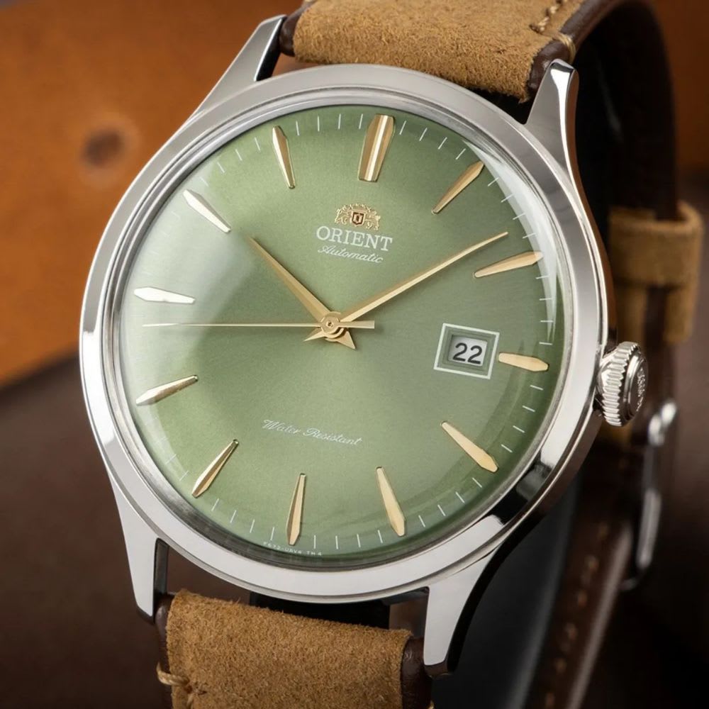 Reloj Orient Bambino RA-AC0P01E30B Version 4 Automático Clásico Plateado Verde Hombre6