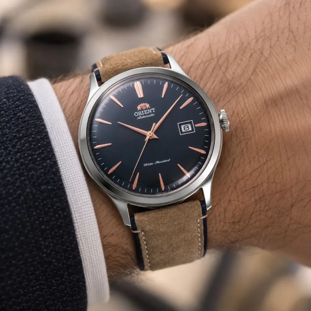 Reloj Orient Bambino RA-AC0P02L30B Version 4 Automático Clásico Plateado Azul Hombre6