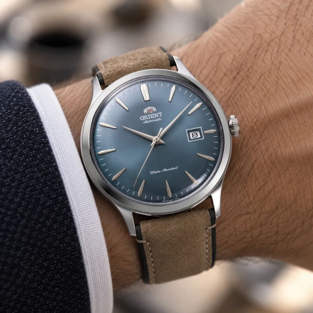 Reloj Orient Bambino RA-AC0P03L30B Version 4 Automático Clásico Plateado Azul Hombre5