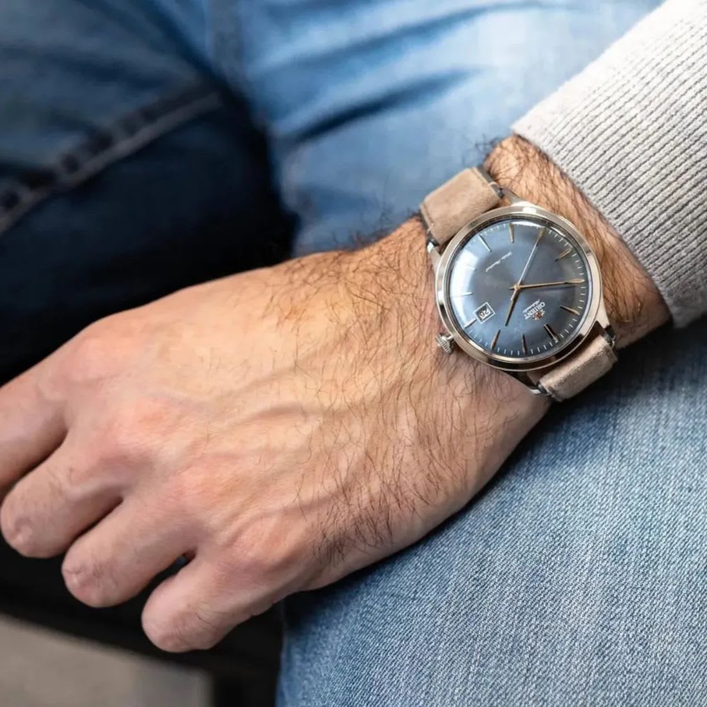 Reloj Orient Bambino RA-AC0P03L30B Version 4 Automático Clásico Plateado Azul Hombre2