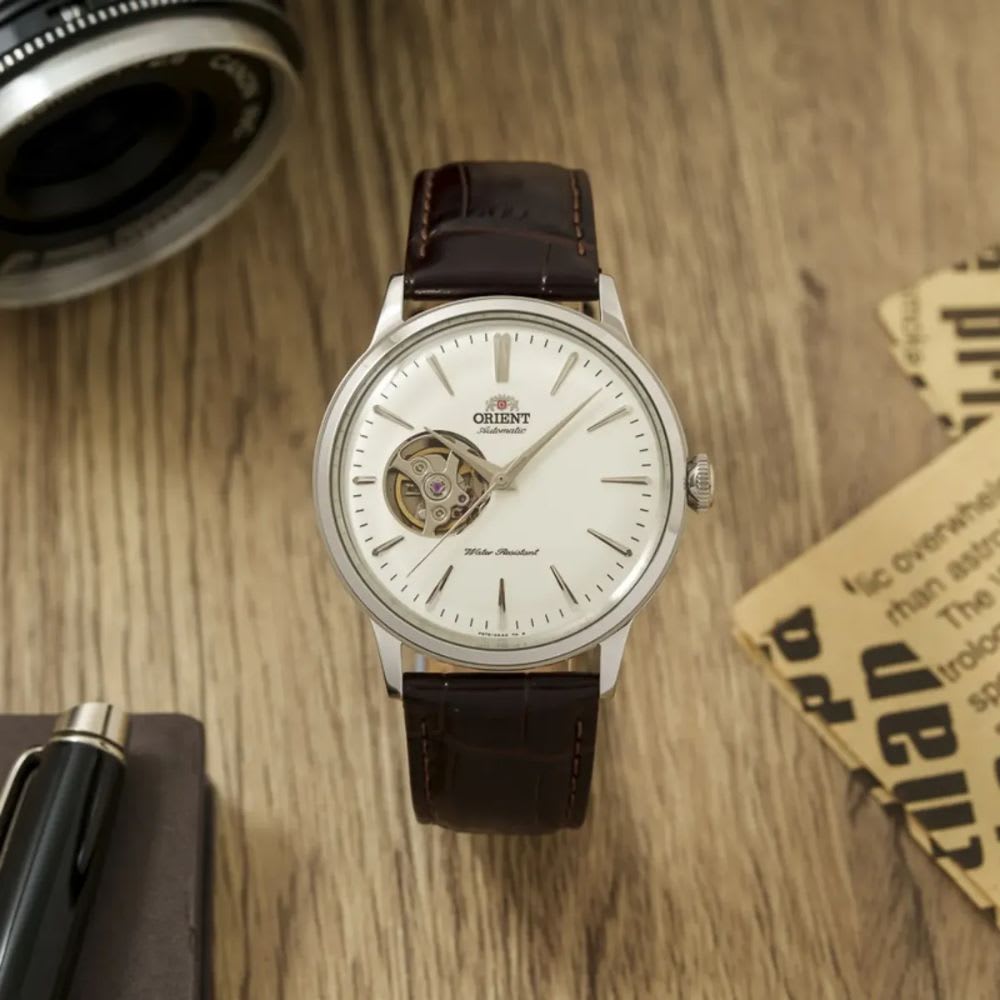 Reloj Orient Bambino RA-AG0002S30B Open Heart Automático ClásicoPlateado Hombre4