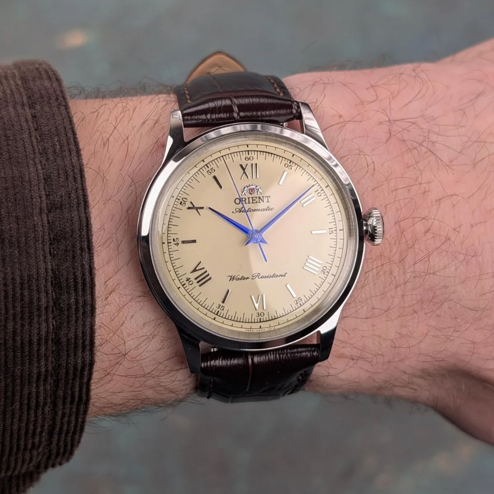Reloj Orient Bambino RA-BB0003Y30B Automático Clásico Plateado Hombre3
