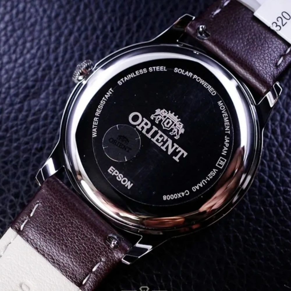 Reloj Orient Bambino RA-WK0003G10B Solar Quartz Clásico Plateado Hombre6
