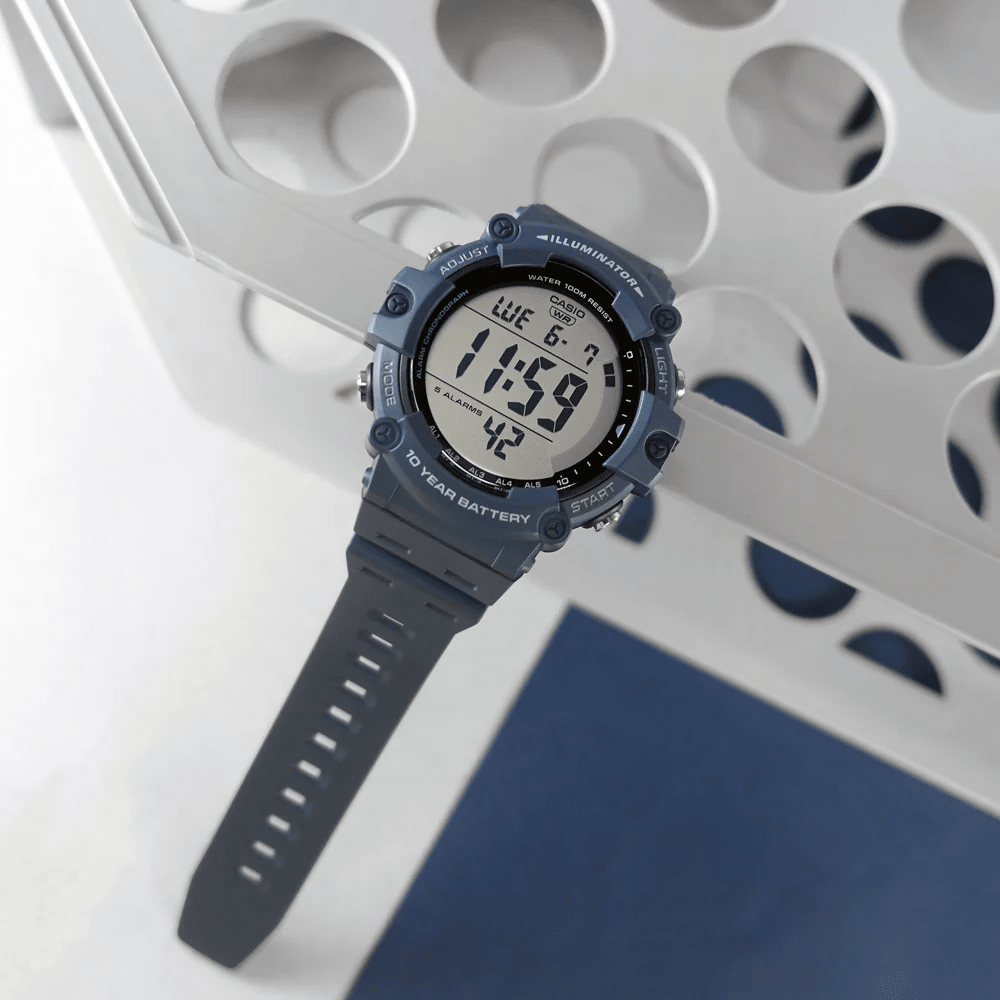 Reloj Casio Illuminator AE-1500WH-2AVDF Resina Digital Azul Hombre2