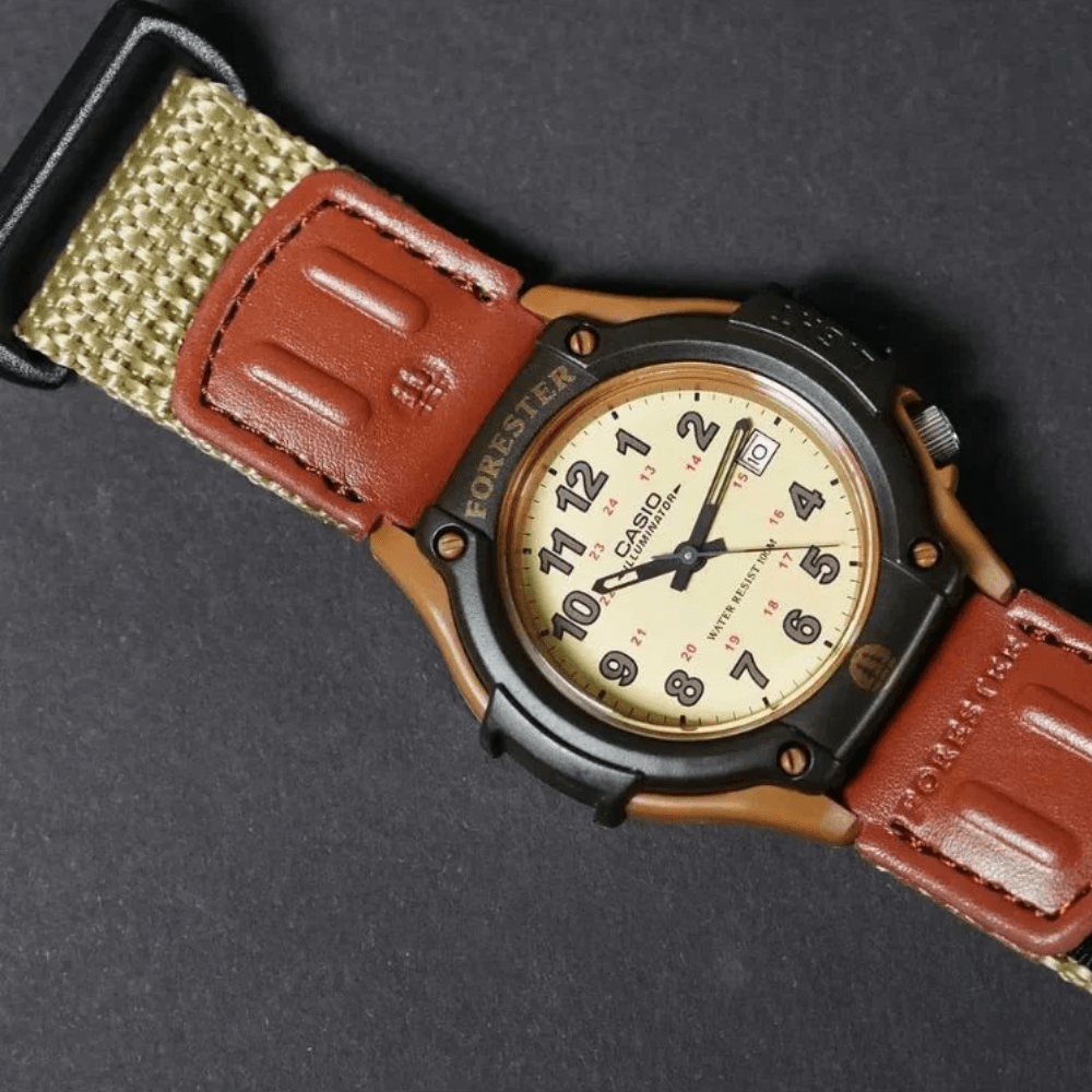 Reloj Casio FT-500WC-5BVCF Forester Velcro Análogo Café Hombre2