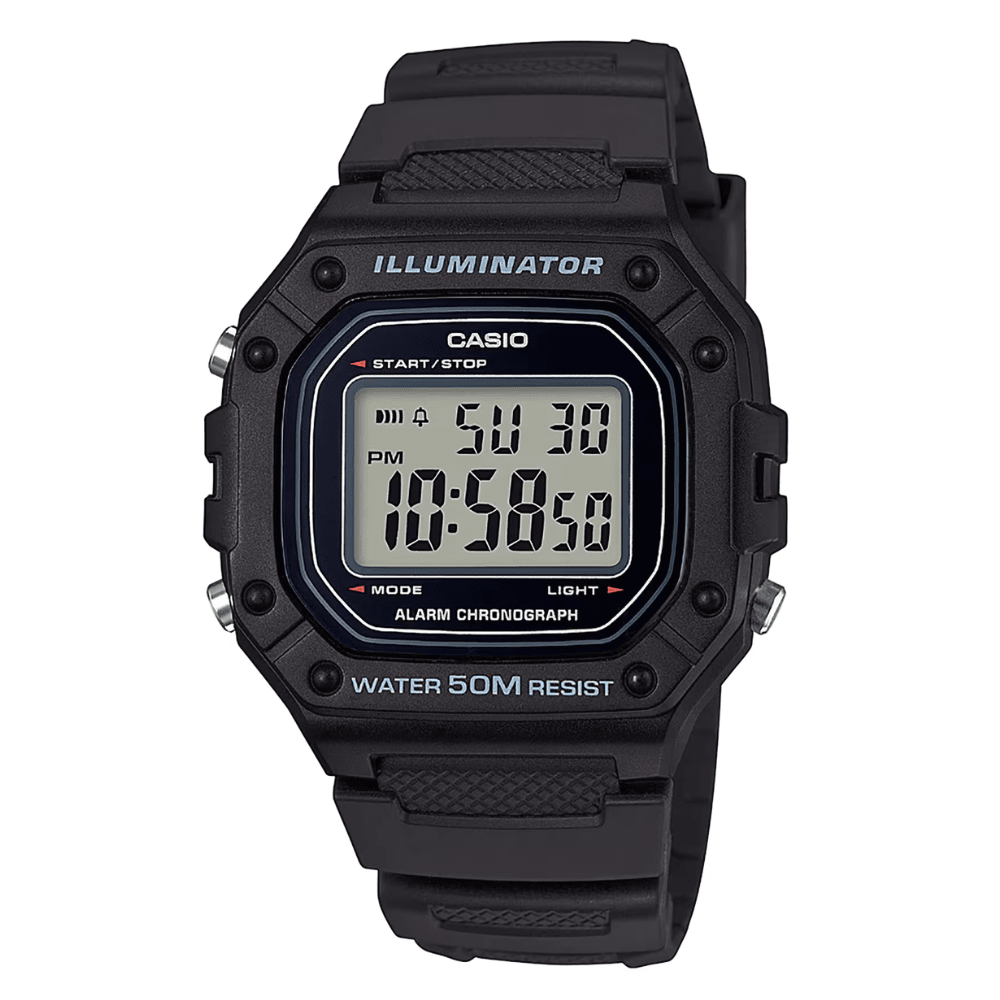 Reloj Casio Deportivo W-218H-1AVDF Resina Digital Negro Hombre5