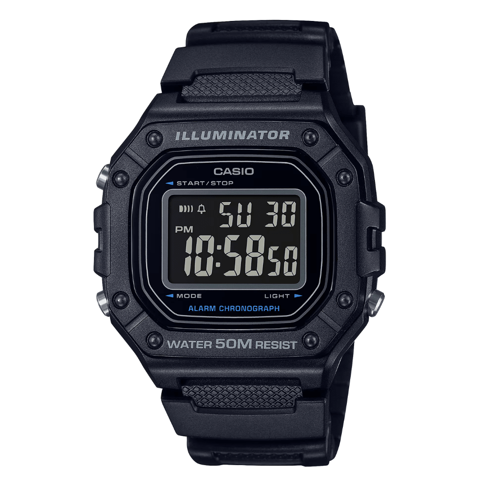 Reloj Casio Deportivo W-218H-1BVDF Resina Digital Negro Hombre7