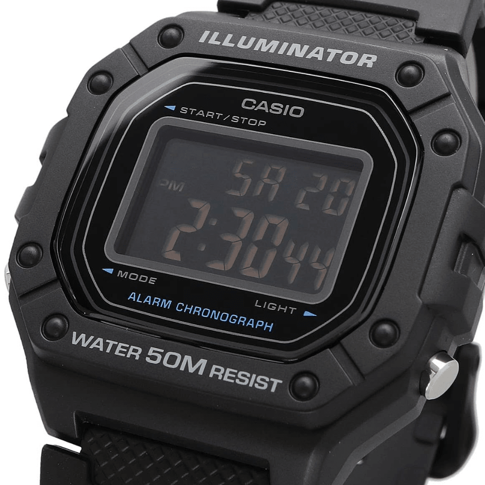 Reloj Casio Deportivo W-218H-1BVDF Resina Digital Negro Hombre4