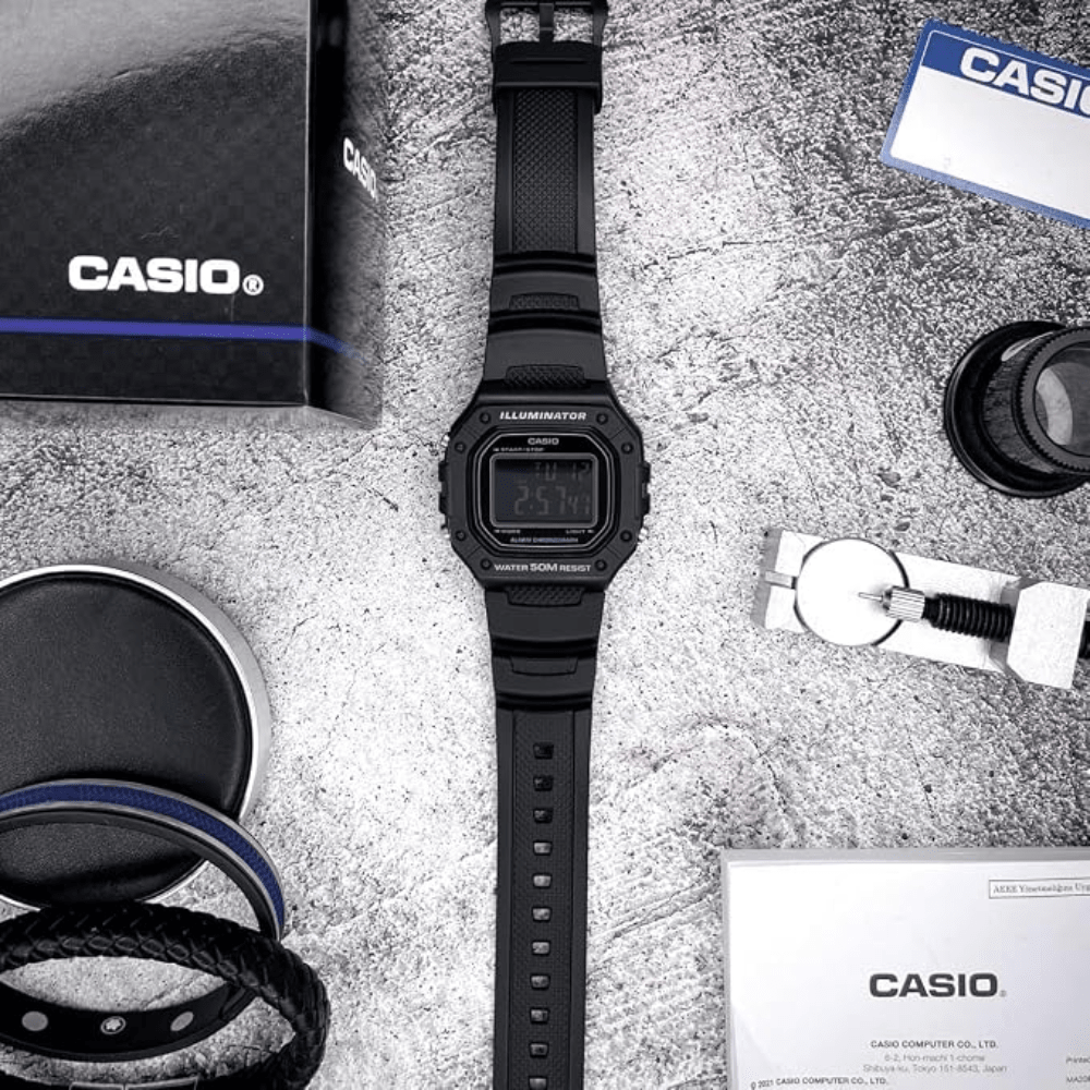 Reloj Casio Deportivo W-218H-1BVDF Resina Digital Negro Hombre3