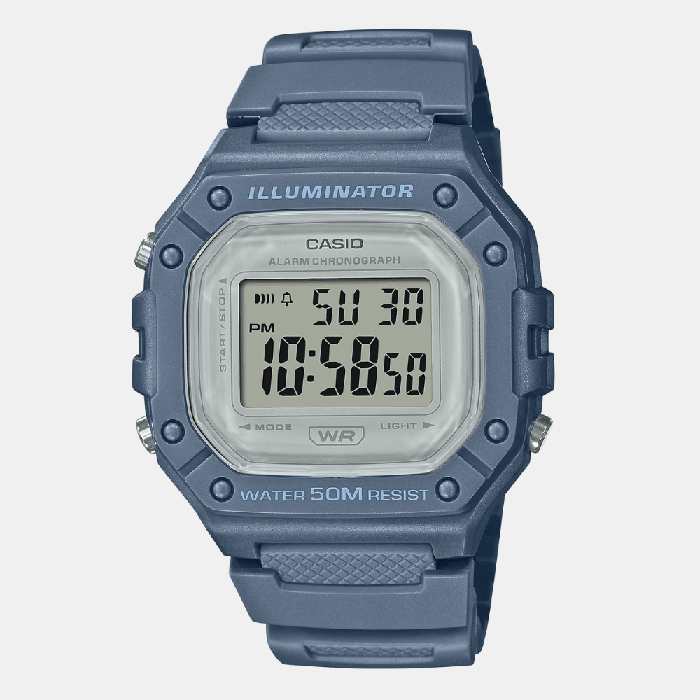 Reloj Casio Deportivo W-218HC-2AVDF Resina Digital Celeste Unisex1