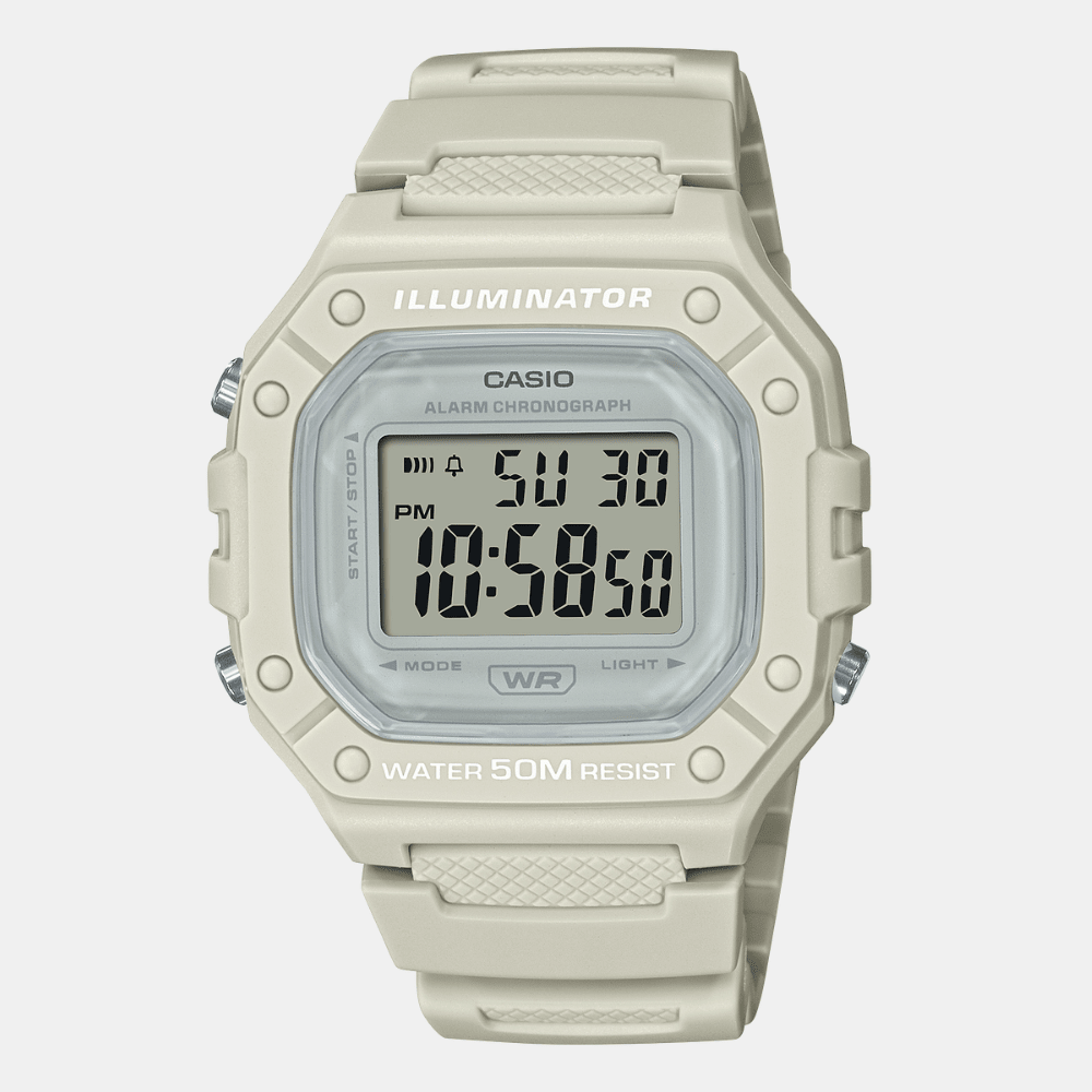 Reloj Casio Deportivo W-218HC-8AVDF Resina Digital Beige Unisex1