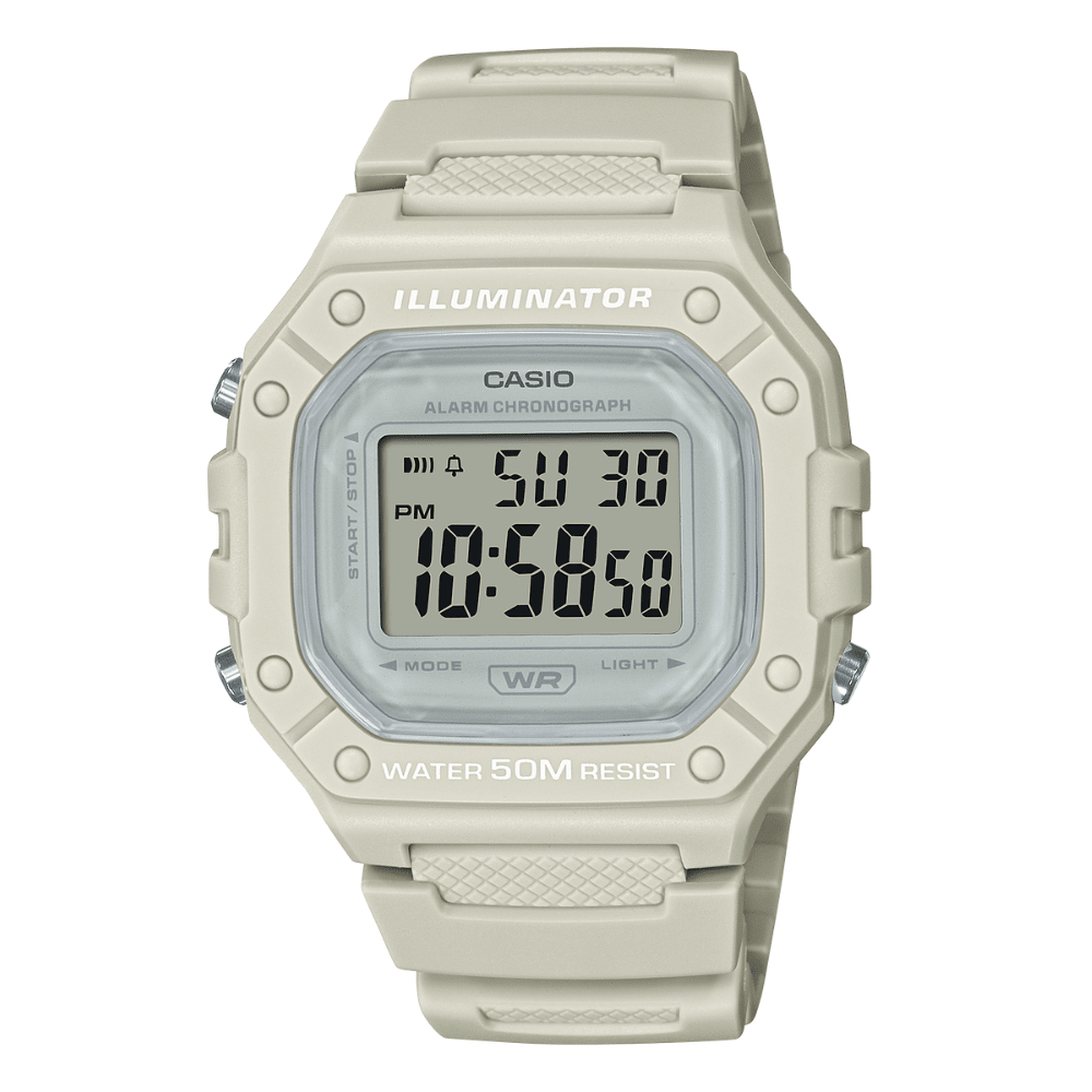 Reloj Casio Deportivo W-218HC-8AVDF Resina Digital Beige Unisex6