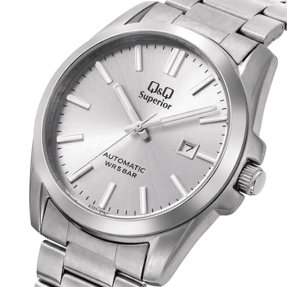 Reloj Q&Q Automático S23A-505VK Acero Plateado Hombre2