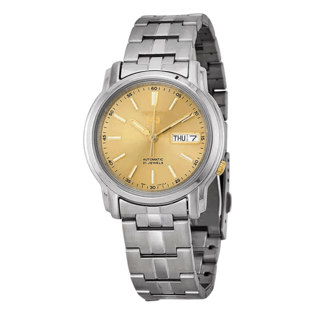 Reloj Seiko Automático SNKL81K1 Plateado Hombre5