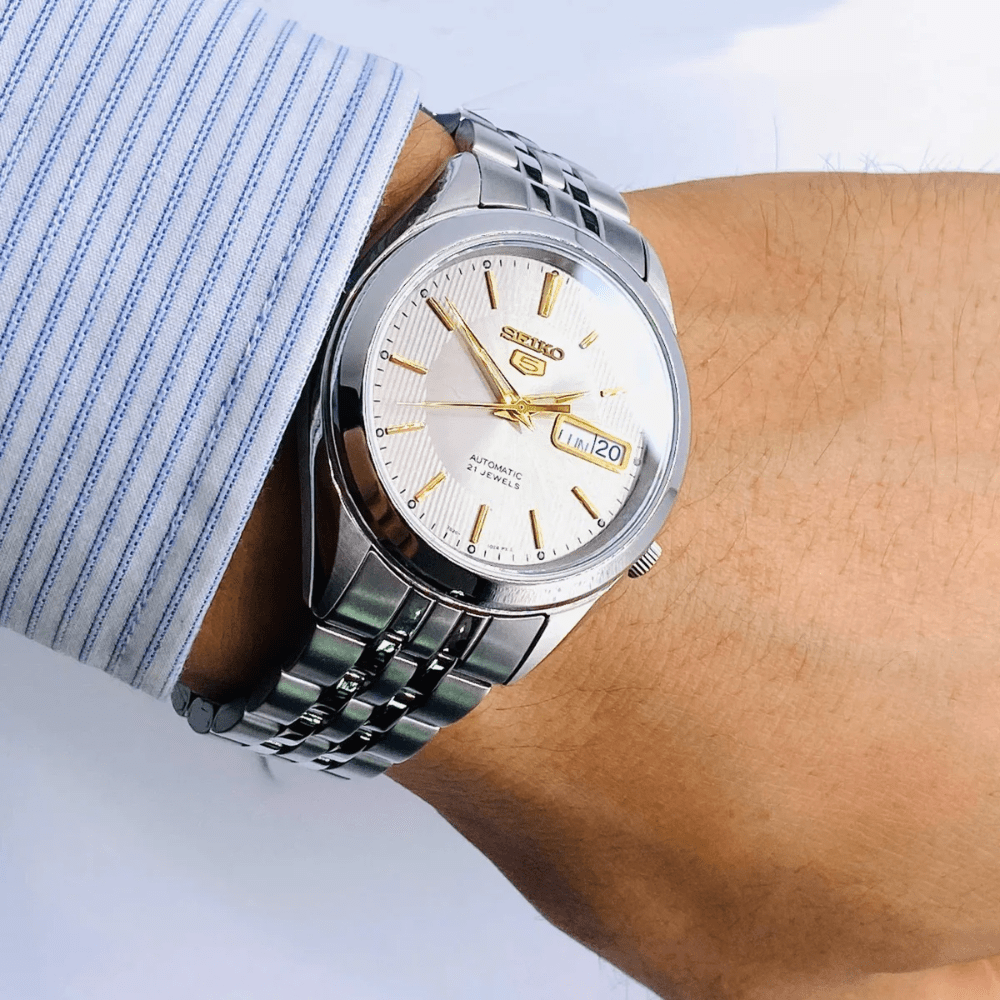 RELOJ SEIKO 5 SNKL19K1 AUTOMÁTICO PLATEADO2