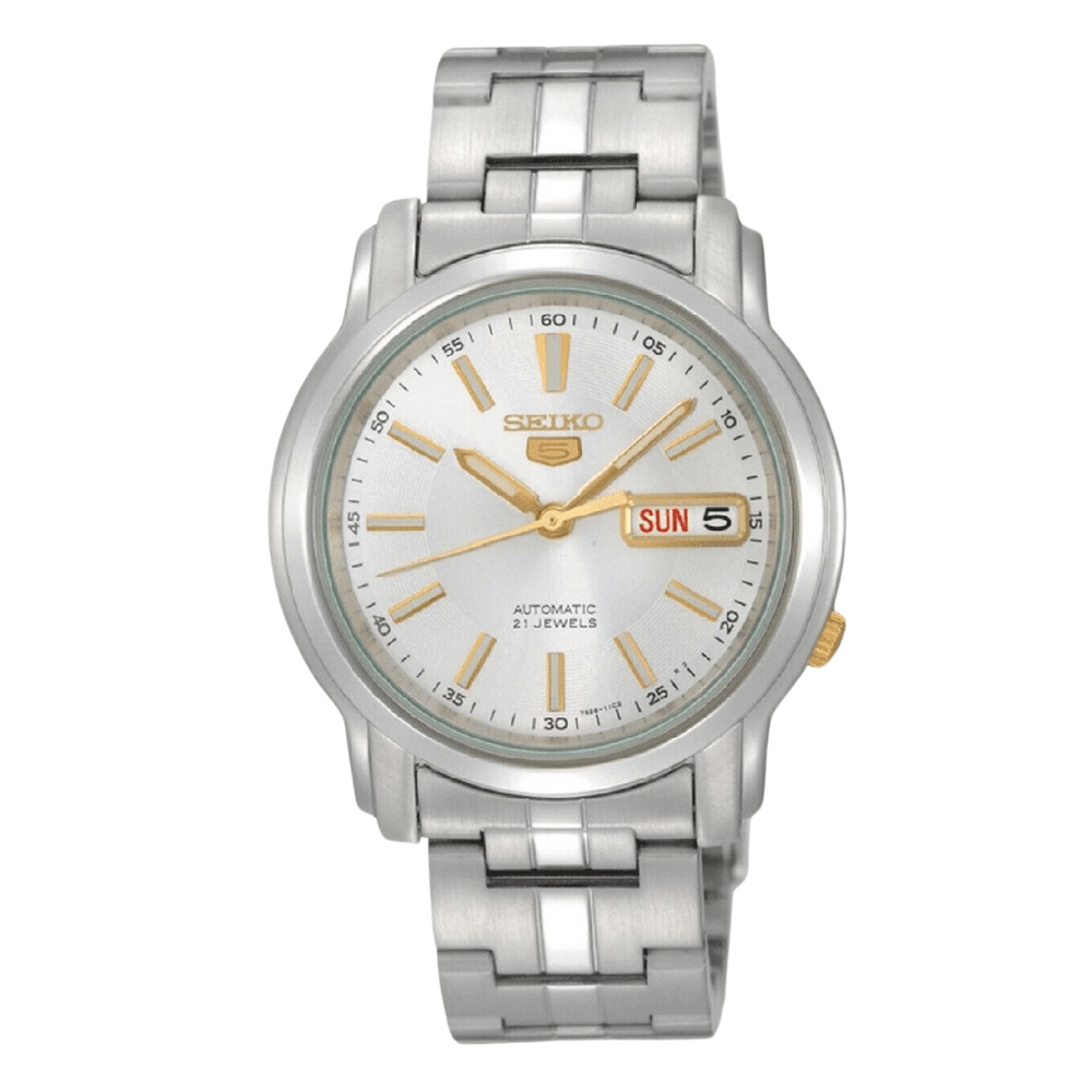 RELOJ SEIKO 5 SNKL77K1 AUTOMÁTICO PLATEADO1