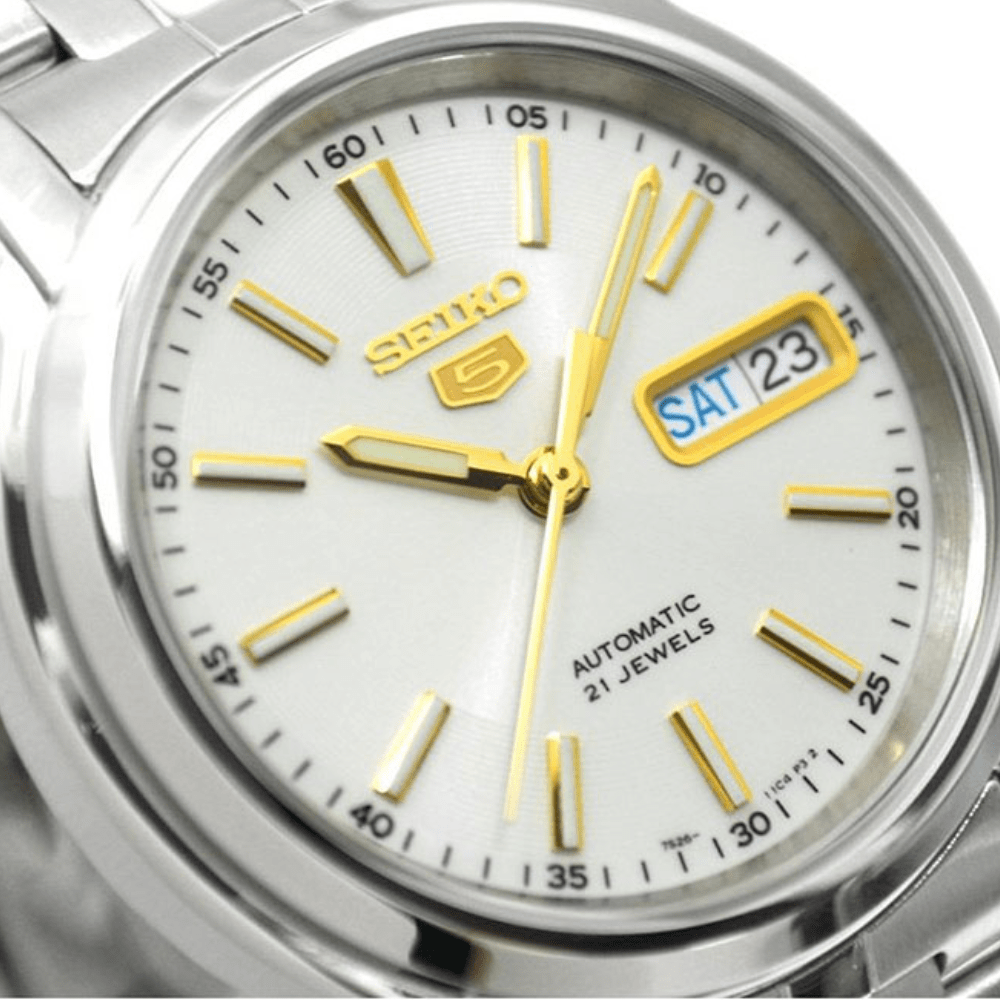 RELOJ SEIKO 5 SNKL77K1 AUTOMÁTICO PLATEADO3