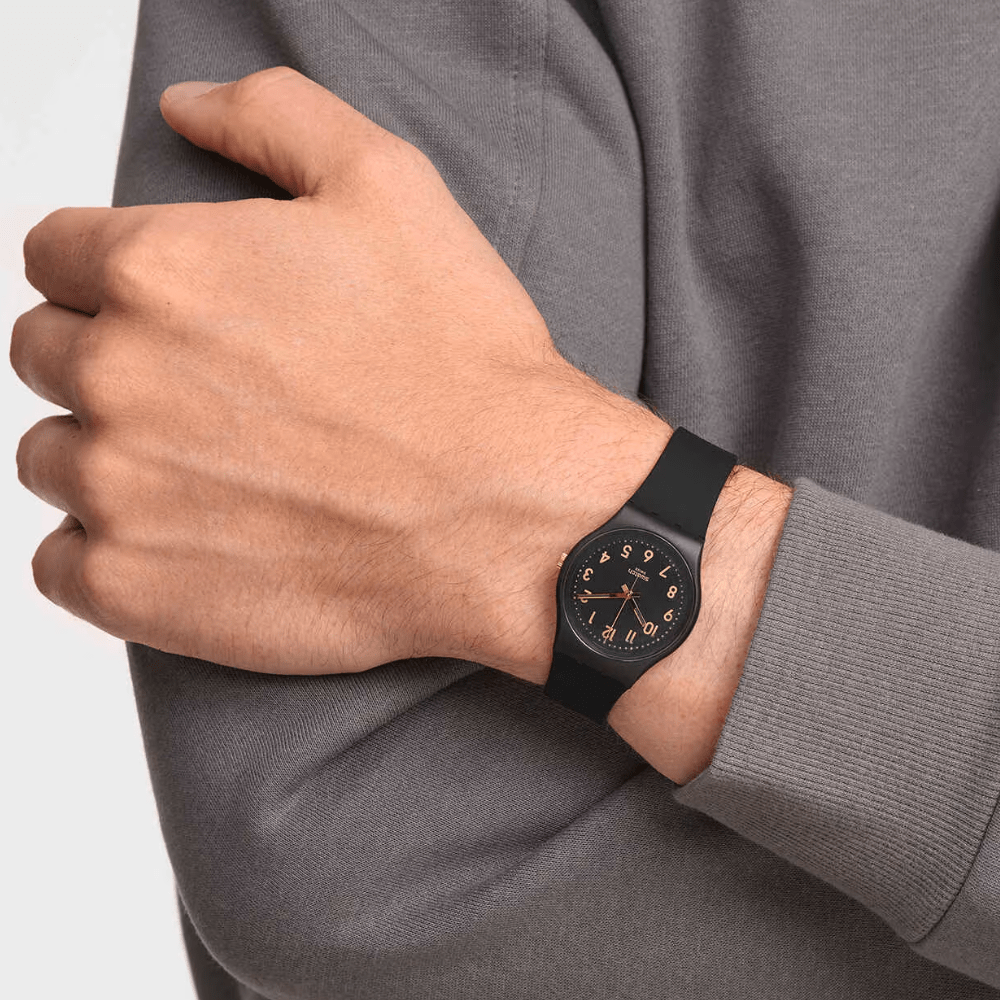 RELOJ SWATCH SO28B113 GOLDEN TAC NEGRO UNISEX2