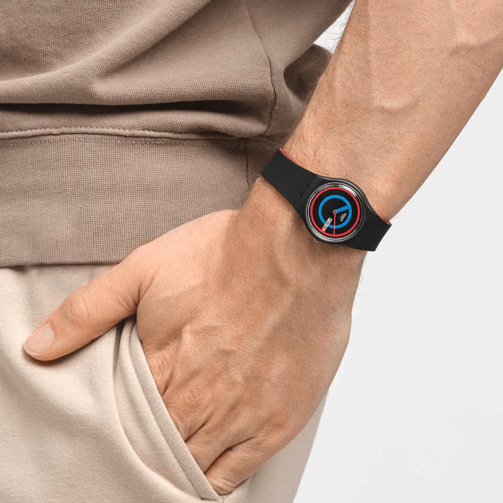 RELOJ SWATCH SO28B706 CIRCLING BLACK UNISEX NEGRO3