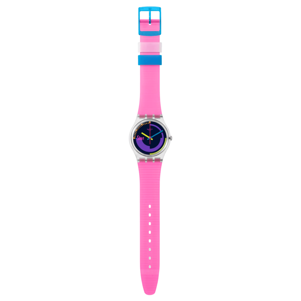 RELOJ SWATCH SO28K111 NEON PINK PODIUM UNISEX5
