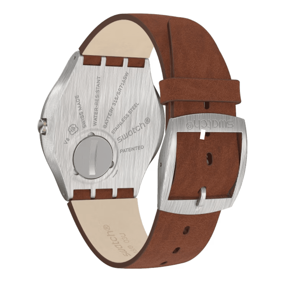 RELOJ SWATCH SS07S108 SKIN SUIT BROWN4