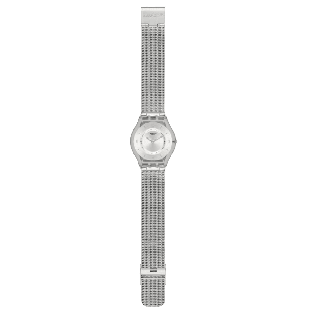 RELOJ SWATCH SS08M100M METAL KNIT PLATEADO3