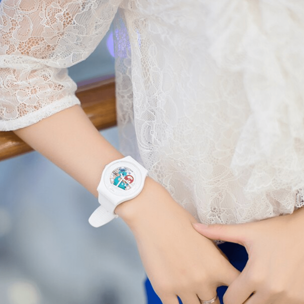 RELOJ SWATCH SUOW100 WHITE LACQUERED5