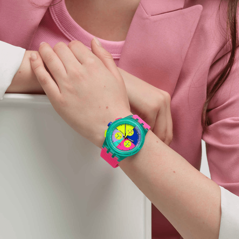 RELOJ SWATCH SUSG408 NEON FLASH ARROW2