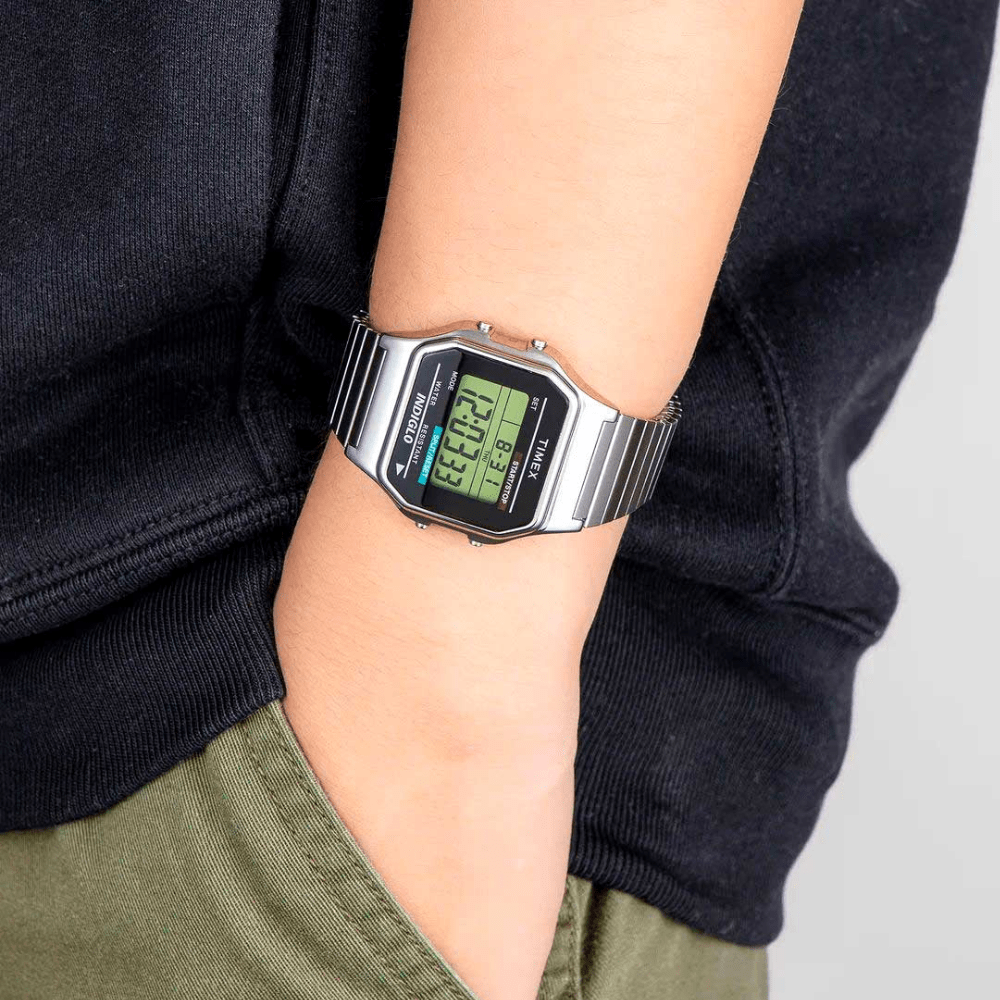 RELOJ TIMEX T78587 INDIGLO PLATEADO2