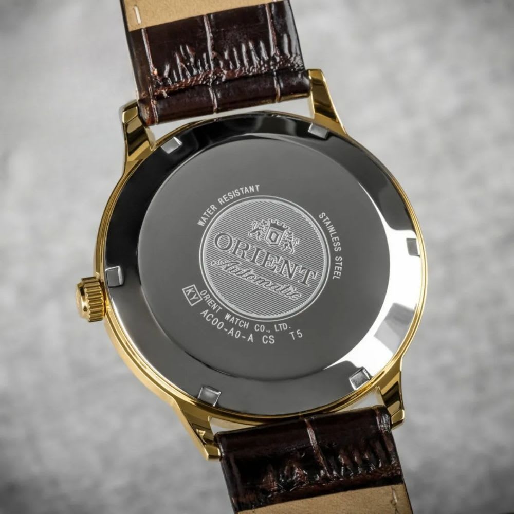 Reloj Orient Bambino TAC00003W0 Automático Clásico Dorado Hombre6
