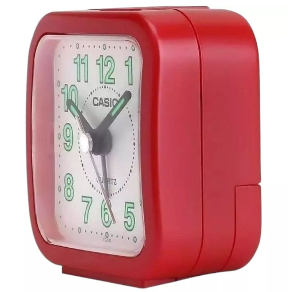 Reloj Despertador Casio TQ-141-4DF Análogo Rojo3