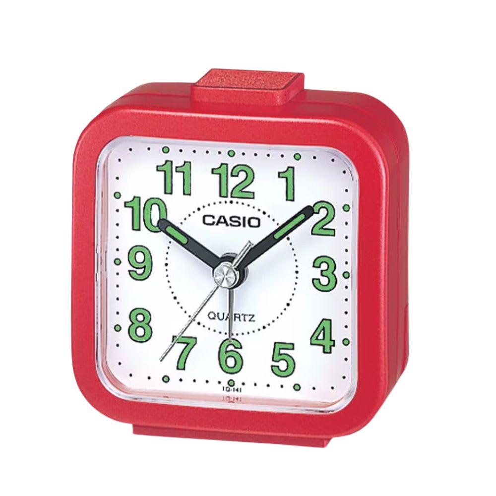 Reloj Despertador Casio TQ-141-4DF Análogo Rojo6