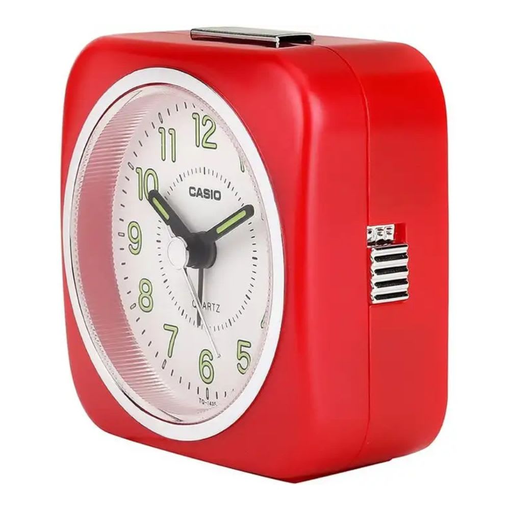 Reloj Despertador Casio TQ-143S-4DF Análogo Rojo4