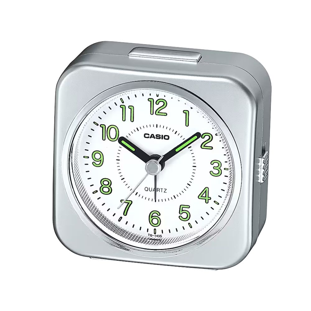 Reloj Despertador Casio TQ-143S-8DF Análogo Plateado4