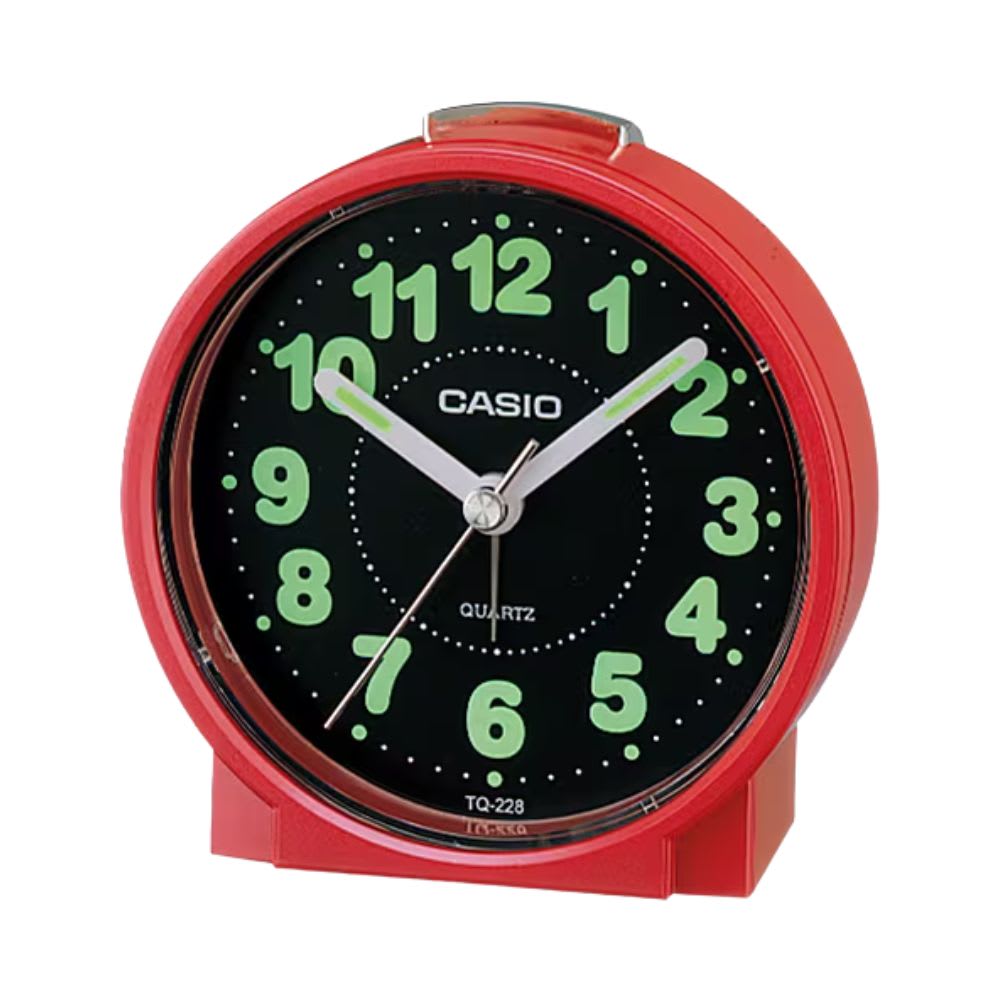 Reloj Despertador Casio TQ-228-4DF Análogo Rojo4